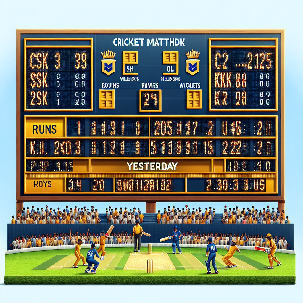 yesterday csk vs kkr match result